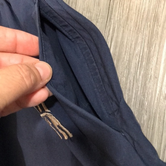 eShakti Navy Blue Eiffel Tower Embroidered A-Line Dress size S - Picture 6 of 14